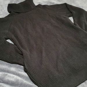 Turtle neck sweater dress